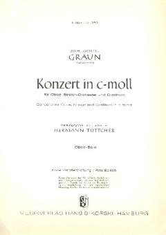 Graun, Johann Gottlieb: Konzert c-Moll für Oboe, Streichorchester und Bc, Oboe solo 