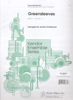 Greensleeves für Flöte, Oboe, Klarinette, Horn und Fagott, Partitur und Stimmen 