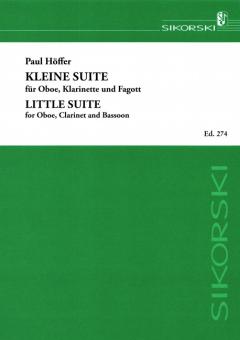 Höffer, Paul: Kleine Suite für Oboe, Klarinette und Fagott Partitur und Stimmen 