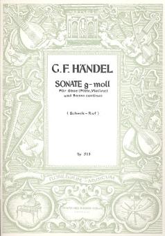 Händel, Georg Friedrich: Sonate g-Moll für Oboe (Flöte, Violine) und Bc 