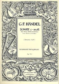 Händel, Georg Friedrich: Sonate c-moll für Oboe (Violine/Flöte) und Bc 