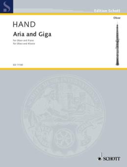 Hand, Colin: Aria and Gigue for oboe and piano 
