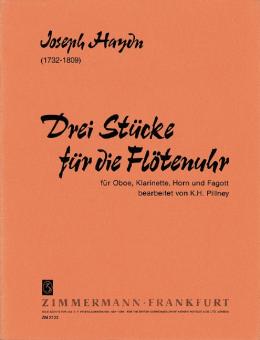 Haydn, Franz Joseph: 3 Stücke für die Flötenuhr für Oboe, Klarinette, Horn und Fagott 