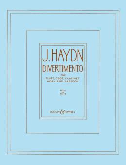 Haydn, Franz Joseph: Divertimento für Flöte, Oboe, Klarinette, Horn und Fagott, Partitur und Stimmen 