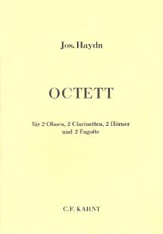 Haydn, Franz Joseph: Oktett für 2 Oboen, 2 Fagotte, 2 Hörner und 2 Klarinetten, Partitur 