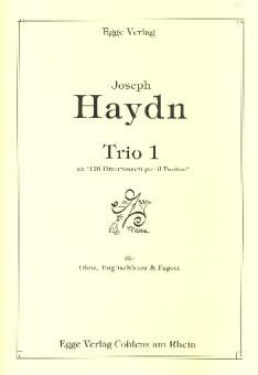 Haydn, Franz Joseph: Trio Nr.1 für Oboe, Englischhorn und Fagott, Partitur und Stimmen 