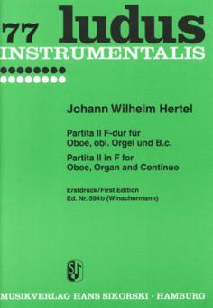 Hertel, Johann Wilhelm: Partita F-Dur Nr.2 für Oboe, Orgel und Bc 