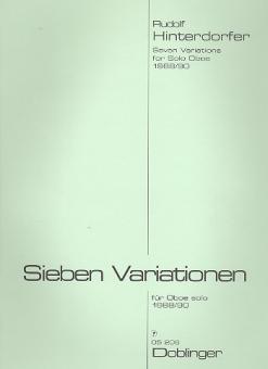 Hinterdorfer, Rudolf: 7 Variationen für Oboe 