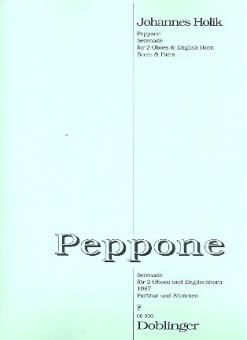 Holik, Johannes: Peppone Serenade für 2 Oboen und Englischhorn, Partitur und Stimmen 