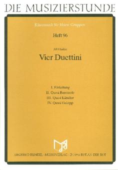 Hudec, Jiri: 4 Duettini  für Oboe (Trompete in C) und Posaune (Fagott), Partitur und Stimmen 