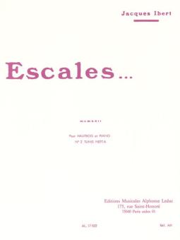 Ibert, Jacques: Escales no. 2 tunis nefta pour hautbois et piano 
