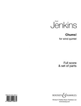 Jenkins, Karl: Chums for flute, oboe, clarinet, horn and bassoon, score and parts 