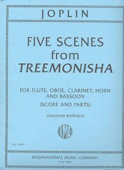 Joplin, Scott: 5 Scenes from Treemonisha for flute, oboe, clarinet, horn and basson, score and parts 