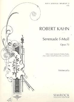 Kahn, Robert: Serenade f-Moll op.73 für Oboe, Horn und Klavier, Violoncello 