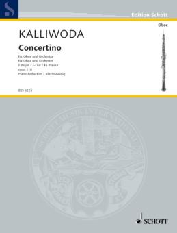 Kalliwoda, Johann Wenzel: Concertino op.110 für Oboe und Orchester, Klavierauszug 