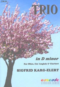 Karg-Elert, Sigfrid: Trio d minor for oboe, cor anglais and clarinet, score+parts 