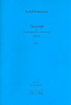 Kelterborn, Rudolf: Quartett für Oboe (Englischhorn), Violine, Viola und Violoncello, Partitur 