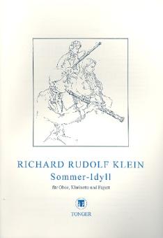 Klein, Richard Rudolf: Sommer-Idyll für Klarinette, Oboe und Fagott, Partitur und Stimmen 
