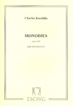 Koechlin, Charles Louis Eugene: Monodies op. 216 pour clarinette en la 