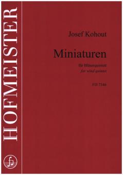 Kohout, Josef: Miniaturen für Flöte, Oboe, Klarinette, Horn und Fagott, Stimmen 