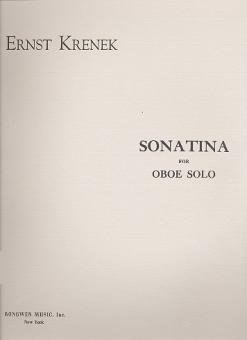 Krenek, Ernst: Sonatina for oboe 