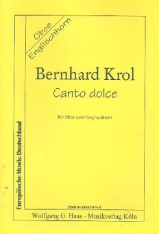Krol, Bernhard: Canto dolce für Oboe (Englischhorn) 