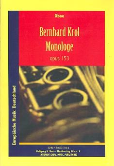 Krol, Bernhard: Monologe op.153 für Oboe  