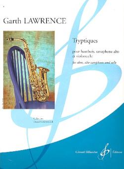 Lawrence, Garth: Tryptiques pour hautbois, saxophone alto et violoncelle, partition+parties 