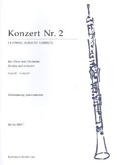 Lebrun, Ludwig August: Konzert g-Moll Nr.2 für Oboe und Orchester, Klavierauszug 