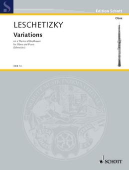 Leschetizky, Theodor H.: Variations on a Theme of Beethoven for oboe and piano 