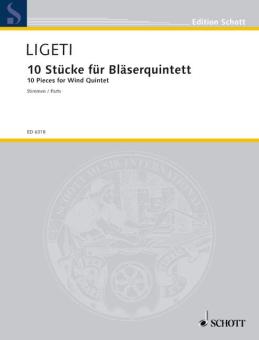 Ligeti, György: 10 Stücke für Bläserquintett für Flöte, Oboe, Klarinette, Horn und Fagott, Stimmen 