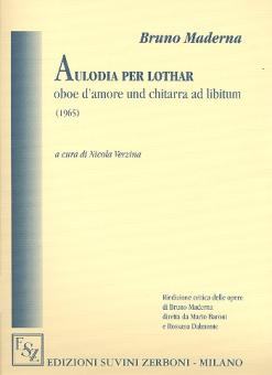 Maderna, Bruno: Aulodia per Lothar per oboe d'amore e chitarra ad lib., partitura 