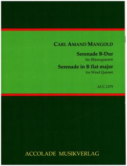 Mangold, Carl Ludwig Armand: Serenade für Flöte, Oboe, Klarinette, Horn und Fagott, Partitur und Stimmen 