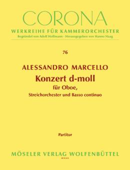 Marcello, Alessandro: Konzert d-Moll für Oboe, Streicher und Bc, Partitur 