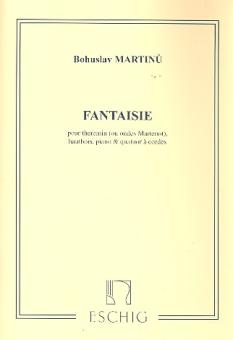Martinu, Bohuslav: Fantasie pour theremin (ondes martenot), hautbois, piano et quatuor a cordes,  parties 