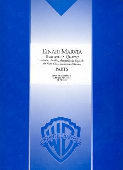 Marvia, Einari: Quartet for flute, oboe, clarinet and bassoon, parts 