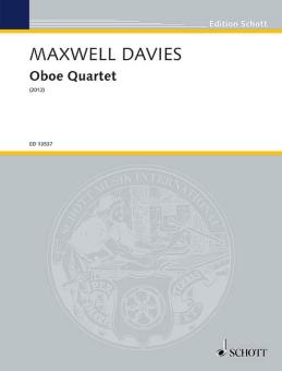 Maxwell Davies, Sir Peter: Oboe Quartet for oboe, violine, viola and violoncello, score and parts 