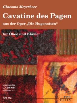 Meyerbeer, Giacomo: Cavatine des Pagen aus Die Hugenotten für Oboe und Klavier 