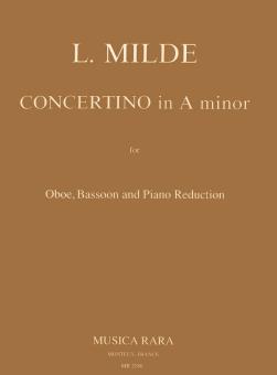 Milde, Ludwig: Concertino a minor for oboe, bassoon and piano 