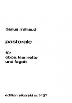 Milhaud, Darius: Pastorale pour hautbois, clarinette et basson, Partitur und Simmen 