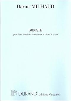 Milhaud, Darius: Sonate op.47 pour flûte, hautbois clarinette et piano 