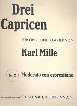 Mille, Karl: Moderato con espressione für Oboe und Klavier 