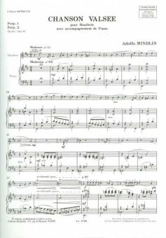 Mindlin, Adolfo: Chanson valsée pour hautbois et piano  