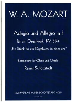 Mozart, Wolfgang Amadeus: Adagio und Allegro f-Moll KV594 für Oboe und Orgel 