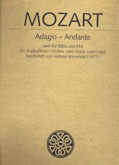 Mozart, Wolfgang Amadeus: Adagio KV580a  und  Andante KV616 für Englischhorn (Violine, Viola) und Orgel 