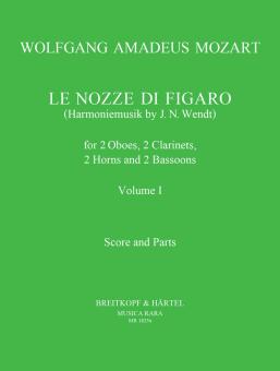 Mozart, Wolfgang Amadeus: Die Hochzeit des Figaro Band 1 für 2 Oboen, 2 Klarinetten, 2 Fagotte und 2 Hörner, Partitur und Stimmen 