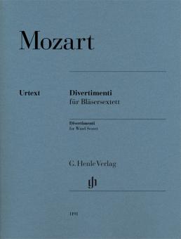 Mozart, Wolfgang Amadeus: Divertimenti für 2 Oboen, 2 Hörner und 2 Fagotte, Stimmen 