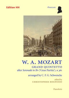 Mozart, Wolfgang Amadeus: Grand Quintetto KV361 für oboe (flute/clarinet), violin, viola, violoncello and piano, piano part 