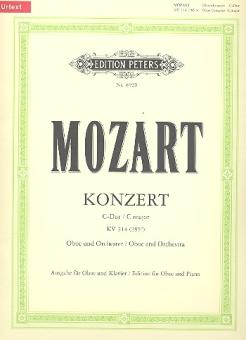 Mozart, Wolfgang Amadeus: Konzert C-Dur KV314 für Oboe und Orchester für Oboe und Klavier 