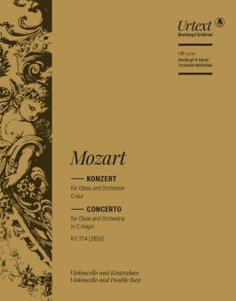Mozart, Wolfgang Amadeus: Konzert C-Dur KV314 (KV285d) für Oboe und Orchester, Violoncello / Kontrabass 